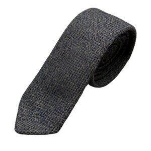 Vintage Lavatelli Cravatte 100% Wool Tie Blue Knit Woven Made in Canada 3.5"